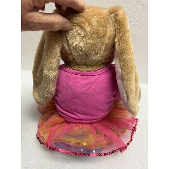 Build-A-Bear Brown Bunny Wearing Dress Stuffed Toy - Picture 2 of 8